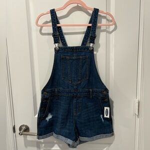 Old Navy Denim Overall Shorts